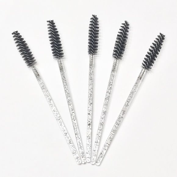 Set of 5 Glitter Eyelash & Eyelash Brushes - Picture 1 of 2